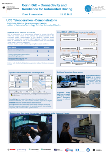 UC3 Demonstrators TUM